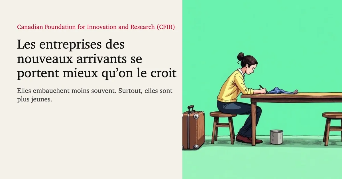 Illustration : une femme travaille seule à une longue table, une valise à côté d’elle et un tabouret vide au bout de la table.